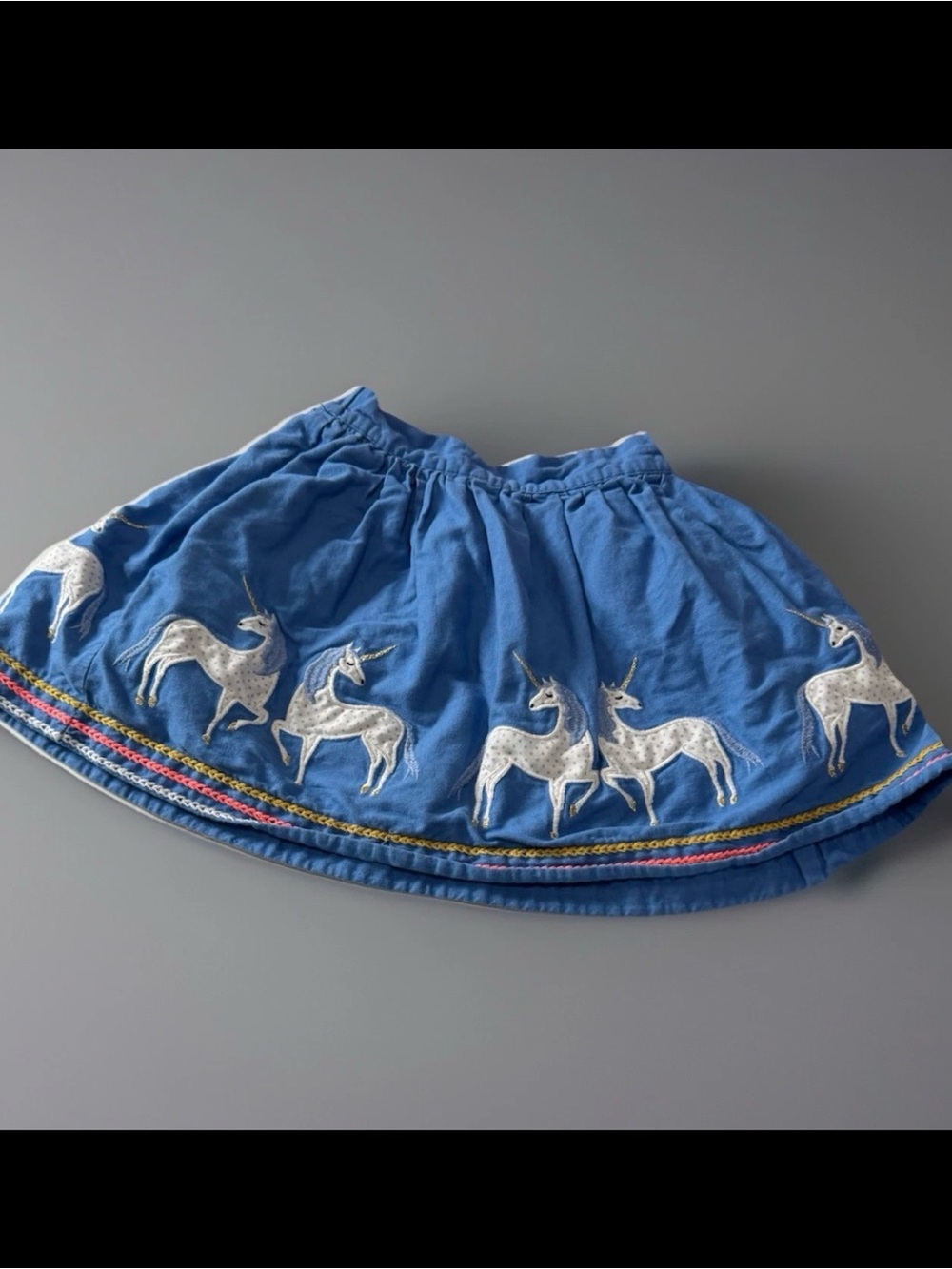 Mini Boden Unicorn Skirt Size 5/6